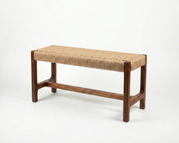 Silvertop Bench – Handwoven Danish Cord & Solid Timber