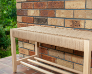 Cordeaux Bench - Entryway Storage & Danish Cord