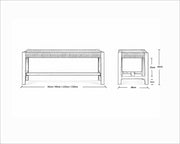 Silvertop Bench – Handwoven Danish Cord & Solid Timber